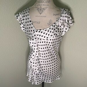 Sunny Leigh Polka Dot Ruffle Top